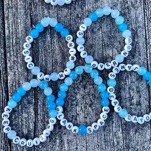 TAYLOR SWIFT 5 1989 themed bracelets